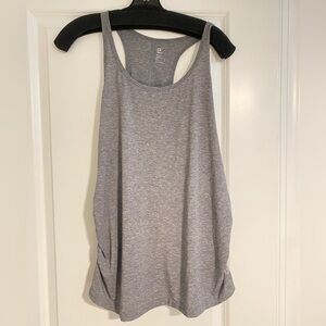 Gapfit maternity racer-back tank top. Light gray.  Size Lg.